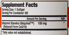 QNeeds® coqh-cf Ubiquinol 100 mg COQ10 Clinically Proven Enhanced Delivery for Maximum Absorption, Enhanced Mitochondrial Support, Antioxidant for Heart Health, 60 Count Softgels