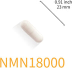 LOVITA NMN 18000, NMN Supplement with Resveratrol, Nicotinamide Mononucleotide 300 mg per Capsule, High Absorption & Stabilized Form, 99% Purity, for Healthy Aging, 60 Vegan Capsules