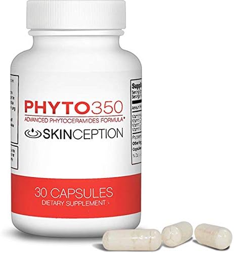 Skinception Phyto350 Advanced Phytoceramides Formula (30 ct) - 1 Month Supply - 3 Pack