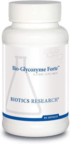 BIOTICS RESEARCH Bio Glycozyme Forte Multivitamin for Glycolytic Support, Vanadium, Zinc, Chromium, Manganese, Inositol, Catalase, Healthy Metabolism and Homocysteine 90 Capsules
