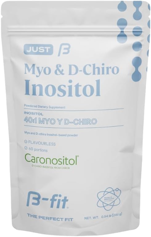 B-FIT Inositol Supplement for Women - Myo & D-Chiro Inositol 40:1 for Optimal Hormonal Balance & Ovulation Support - 60 Servings - 2-Month Supply