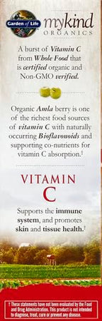 Garden of Life Organics Vitamin C Spray for Kids and Adults - Cherry Tangerine,Vitamin C Supplement,Antioxidant for Immune Support and Skin Health,2 fl oz Liquid Drops,(Pack of 2)