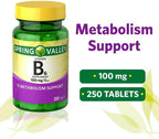 Generic Vitamin B6 Supplement Spring Valley, 100 mg, 250 Count + Sticker Dri Store