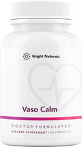 Vaso Calm - Healthy Blood Balance Supplement - Features Fermented Garlic, Celery and Grape Seed Extract, Hibiscus, and Vitamin K2 - Made in the USA, 60 Capsules