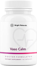 Vaso Calm - Healthy Blood Balance Supplement - Features Fermented Garlic, Celery and Grape Seed Extract, Hibiscus, and Vitamin K2 - Made in the USA, 60 Capsules