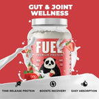 Underground Bio Labs Panda Fuel Premium Protein Whey,Hydrolyzed Collagen,Casein,Probiotics, Enzymes, Keto Friendly,Time Release, 25 Servings (2.5 Pound, Strawberries & Cream)