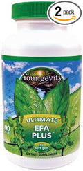 Youngevity Ultimate EFA Plus – Essential Fatty Acids, 90 Soft Gels – Balanced Fish Oil Formula for Heart, Brain, Bone, Skin Health – Omega 3-6-9 Supplement for Optimal Health Support