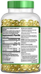 Finest Nutrition Half-the-Size Fish Oil 1200 mg, Softgels, 200 ea