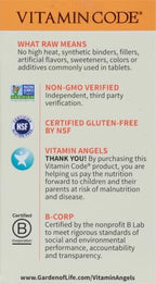 Garden of Life Vitamin D3 5000 IU, Raw Whole Food Supplements with Chlorella, Fruit, Veggies & Probiotics for Bone & Immune Health, 60 Vegetarian Capsules (Pack of 6)