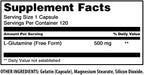 Amazing Formulas L-Glutamine Amino Acid Supplement | 500 Mg | Capsules | Non-GMO | Gluten-Free | Made in USA (1 Pack | 120 Count)