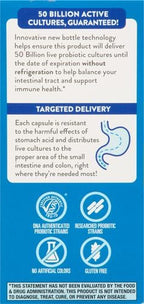 Nature's Way Extra Strength(1) Fortify Probiotic,Probiotics for Digestive Health,Prebiotics,50 Billion Live Cultures,Digestive & Immune Health Support*,30 Capsules,(Pack of 2)