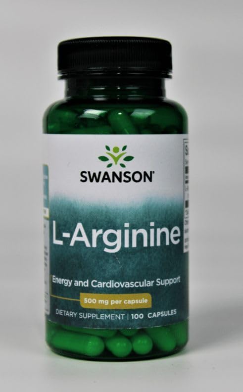 Swanson Amino Acid L-Arginine 500 Milligrams 100 Capsules