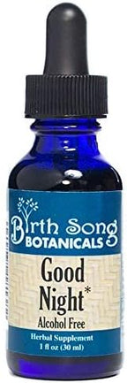 Birth Song Botanicals Good Night Herbal Sleep Tincture with Valerian and Passionflower, Natural Sleep, Stress, and Relaxation Support Supplement Adults, 1oz Bottle