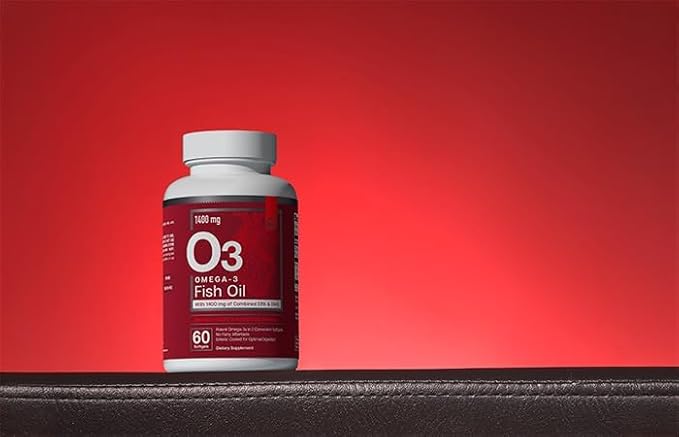 Essential Elements Omega-3 Fish Oil Supplement with EPA & DHA | Fatty Acids for Immune, Heart & Cognitive Support | 60 Softgels