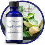 Liquid Lugol's Iodine Supplement 2% | Potassium Iodide Formula | Thyroid & Hormonal Balance Support | 2 Fl Oz with Dropper | 240 Servings | Dr. Tennant's