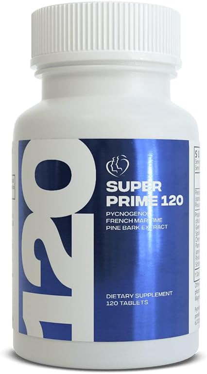 Kaire Super Maritime Prime 120 - Quick Release Tablets – 60mg Pycnogenol® French Maritime Pine Bark Extract Per Serving – Herbal Support Complex