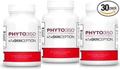 Skinception Phyto350 Advanced Phytoceramides Formula (30 ct) - 1 Month Supply - 3 Pack