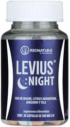 Levius Night by RedNatura – Natural Herbal Supplement for Relaxation, Sleep & Nighttime Metabolism Support – Promotes Digestive Balance – 30 Capsules