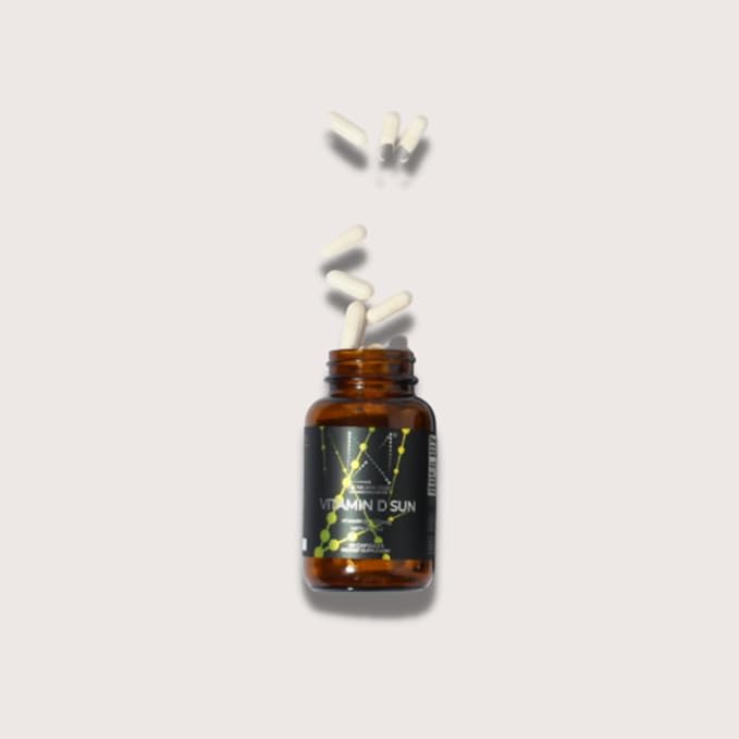DR. NIGMA Vitamin D 5000iu Sun with K1 + K2 to Support Skin concerns, a Happy and Healthy Body - 60 Capsules