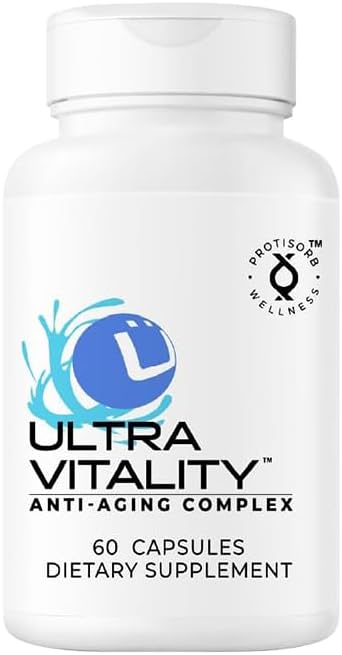 UltraVitality Longevity Support Formula – Fisetin, Curcumin, Quercetin & Beta-Glucan – Supports Cellular & Cognitive Health Healthy Aging – 60 Capsules