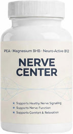 Nerve Center — Advanced Daily Nerve Support with Pea, Magnesium BHB & Vitamin B12 for Healthy Nerve Function, Cognitive Support & Daily Energy, 60 Capsules