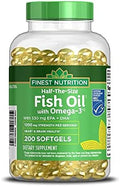 Walgreens (Formerly Finest Nutrition) Half-The-Size Fish Oil 1200 mg Softgels 200.0ea