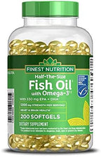 Walgreens (Formerly Finest Nutrition) Half-The-Size Fish Oil 1200 mg Softgels 200.0ea