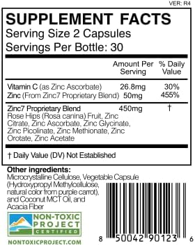 Zinc7: 7-in-1 Zinc Complex 50mg - Maximum Absorption for Immune Defense, Deep Sleep & All-Day Energy | Hormone Balance, Mental Focus & Metabolism Support | 60 Vegan Capsules