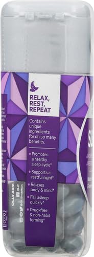 OLLY Ultra Strength Sleep Softgels, 10mg Melatonin, L-Theanine, Chamomile, Magnesium, Lemon Balm, Supports Deep Restful Sleep, Nighttime Sleep Aid, Non Habit-Forming - 60 Count (Pack of 2)