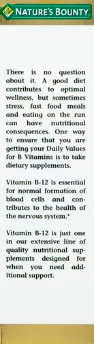 Nature's Bounty Vitamin B12 5000 mcg Sublingual Liquid,Cardiovascular Health & Cellular Energy Support,2 Fl Oz,(Pack of 3)