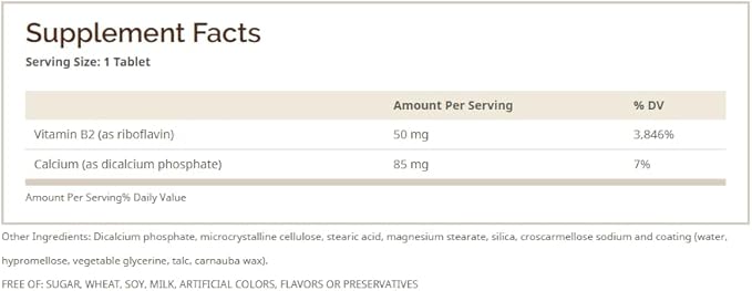 VIT B-2 TABS 50 MG WMILL 100