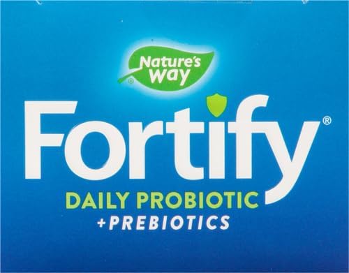 Nature's Way Extra Strength(1) Fortify Probiotic,Probiotics for Digestive Health,Prebiotics,50 Billion Live Cultures,Digestive & Immune Health Support*,30 Capsules,(Pack of 2)