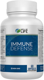 Immune Defense 600mg | 60 Veg Capsules. Enhance Immune Health with a Potent Blend of Graviola Leaf, Raspberry Fruit, Green Tea, Turmeric, Garlic. Boost Your Well-Being Naturally.