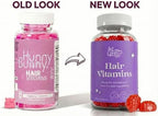 Hunny Bunny Hair Skin and Nails Gummies - Boosted Vegan biotin Vitamins for Women & Men Supports Faster Hair Growth, Stronger Nails, Healthy Skin, Extra Strength Boosted with Collagen, Made in USA