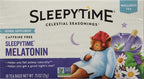 Celestial Seasonings Sleepytime Tea Plus Melatonin, Caffeine Free, Celestial Seasonings Herbal Tea, 18 Bag Box (Pack of 5)