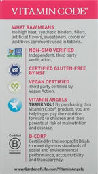 Garden of Life Vitamin Code Raw B-12-30 Capsules, 1,000mcg Whole Food B12 Methylcobalamin for Energy, Vegan Methylcobalamin Vitamin Plus Probiotics and Enzymes, Gluten Free Supplements (Pack of 6)