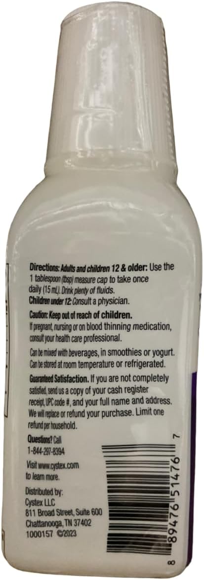 Cystex Urinary Health Maintenance Cranberry 7.6 oz ( Packs of 9)