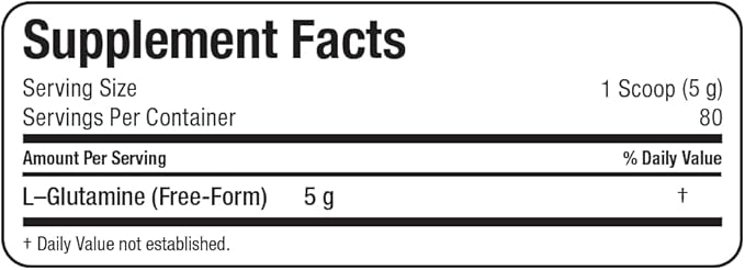 ALLMAX L Glutamine Powder 400g, Fermented L-Glutamine Powder Pure, Unflavored Glutamine Supplement for Gut Health, Recovery & Immune Support, Vegan, Gluten Free