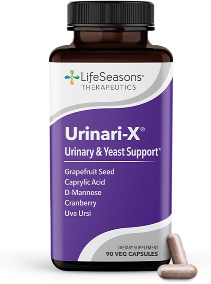 LifeSeasons Urinari-X + Pros-T Bundle – Urinary Tract & Prostate Support – Fast UTI Relief, Bladder Comfort, Supports Normal Urinary Flow – D-Mannose, Cranberry – 90 Capsules + 60 Softgels
