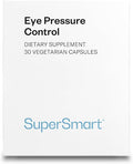 SuperSmart - Eye Pressure Control (Patented Ingredients) - with Mirtoselect Bilberry Extract & Pycnogenol Pine Bark Extract - Eyes Supplement | Non-GMO & Gluten Free - 30 Vegetarian Capsules