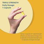 Triple Strength Fish Oil 1400mg with Omega 3 900mg for Men & Women - 60 Softgel Capsules