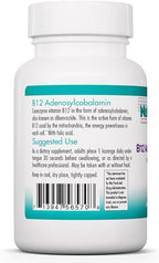 Nutricology B12 Adenosylcobalamin Supplement - with Folic Acid, Vitamin B12 3000 mcg, Folate, Pure B12, Vegetarian Lozenges - 60 Count