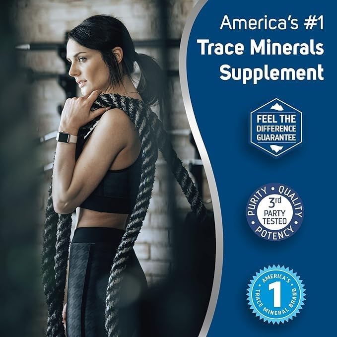 Trace Minerals Ionic Zinc - Ionic Zinc Supplement for Immune Support - Digestion, Growth & Skin Health Support - Chloride & ConcenTrace - Highly-Absorbable Drops - 2 fl oz (48 Servings)