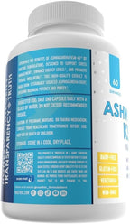 NuEthix Formulations Ashwagandha KSM 66, 500mg of KSM-66 Root Extract, Mood, Stress, & Cognitive Support, BioPerine Black Pepper Extract, Gluten Free, Vegetarian, Non-GMO, & Dairy Free, 60 Servings