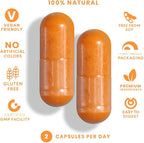 FeelGood Superfoods - Turmeric Curcumin Capsules - Ultra High Absorption - 60ct - 1000mg per Serving