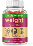 Gainer Gummies for Women Men Elderly and Kids | Clinically Studied Ingredients | 10 in 1 with L-Lysine Gentian Root Vitamin B | Non-GMO Sugar Free Vegan | 60 Count
