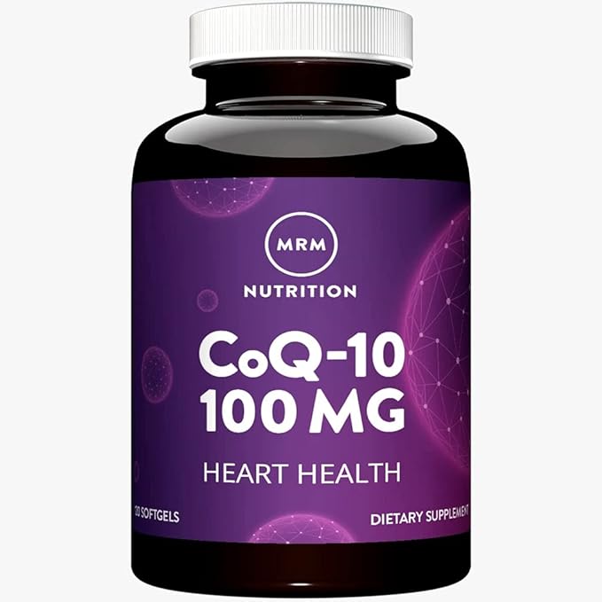 MRM Nutrition COQ-10 100mg | Naturally derived | Heart Health | Antiodidant | Enhanced Bioavailability | Gluten-Free | 120 Servings