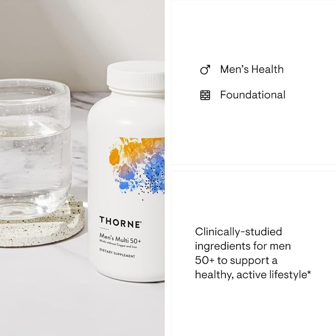 THORNE - Active Aging Multivitamin Bundle - Tailored Nutrition for Men & Women 50+ - 30 Servings