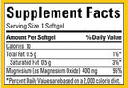 Nature Made High Potency Magnesium 400 mg - 150 Liquid Softgels,(Pack of 2)