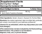 Nature's Blend Vitamin E 400Iu Capsules 100 Ct